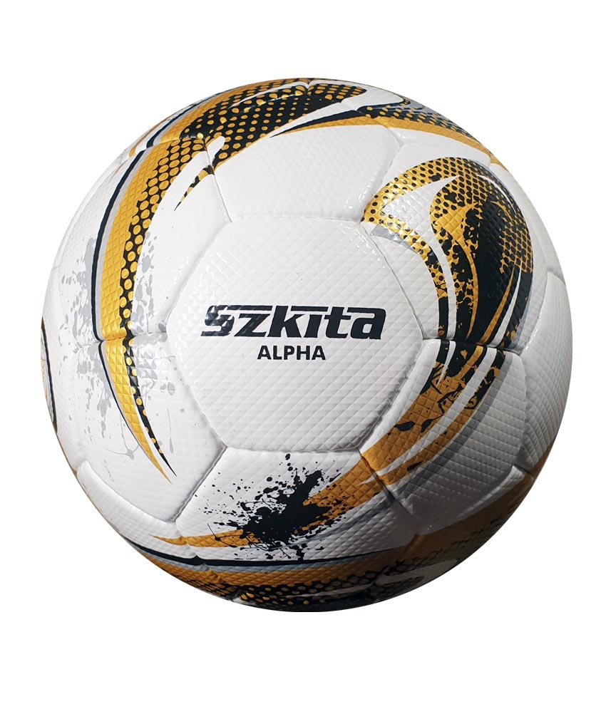 Futball labdák: Szkíta Alpha mérkőzéslabda - arany-fekete 
